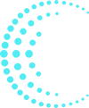 Small dots in a circle in bright teal
